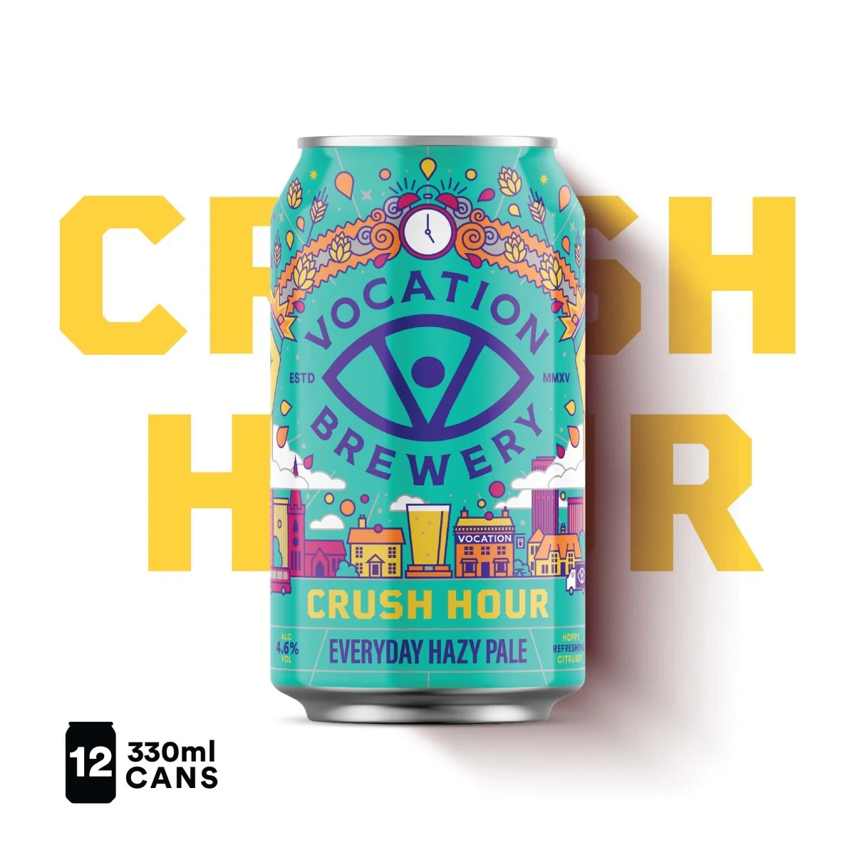 12PK Crush Hour | 4.6% Everyday Hazy Pale Ale 330ml - Image 8