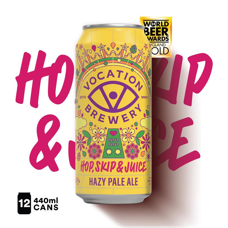 12PK Hop, Skip & Juice | 5.7% Hazy Pale Ale 440ml - Image 3