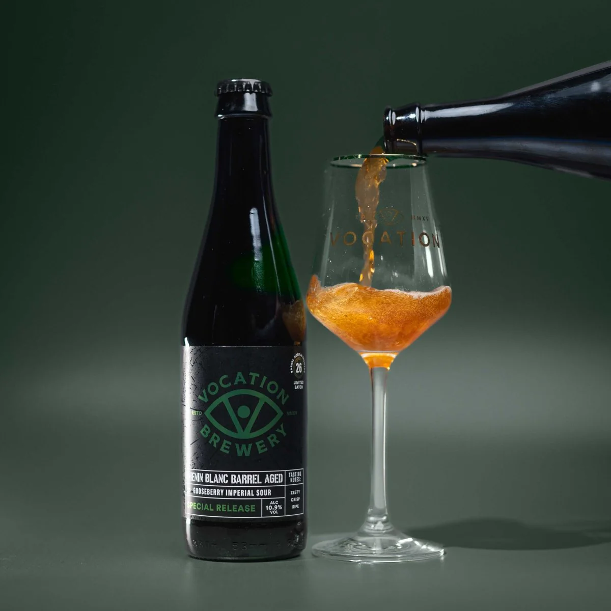 Imperial Gooseberry Sour | 10.9% Chenin Blanc Barrel Aged Beer | 330ml bottle - Image 3
