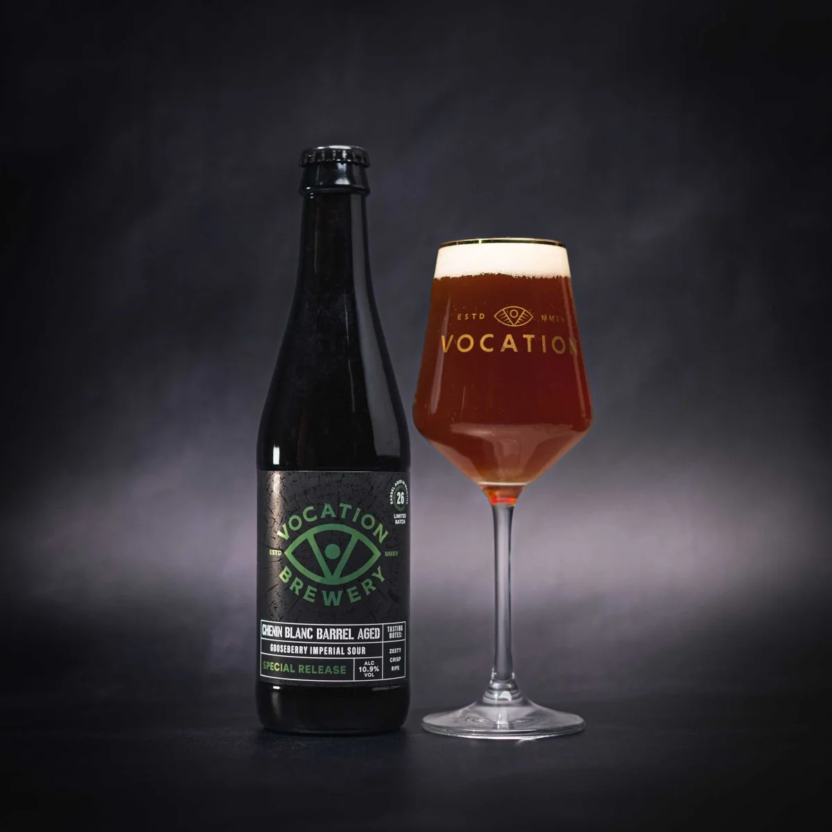 Imperial Gooseberry Sour | 10.9% Chenin Blanc Barrel Aged Beer | 330ml bottle - Image 4