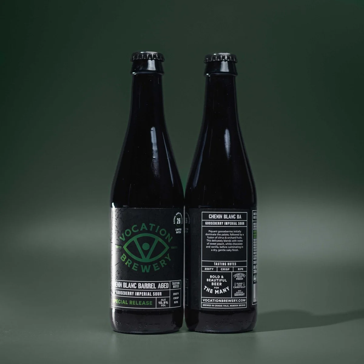 Imperial Gooseberry Sour | 10.9% Chenin Blanc Barrel Aged Beer | 330ml bottle - Image 5