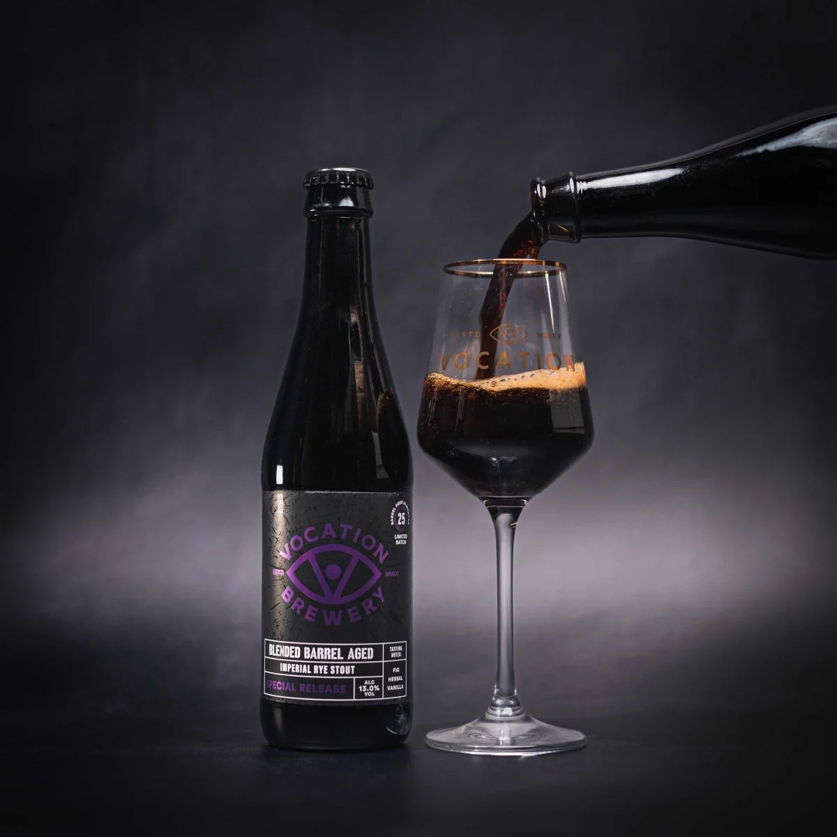 Imperial Rye Stout | 13% Blended Barrel Aged Beer | 330ml bottle - Image 3