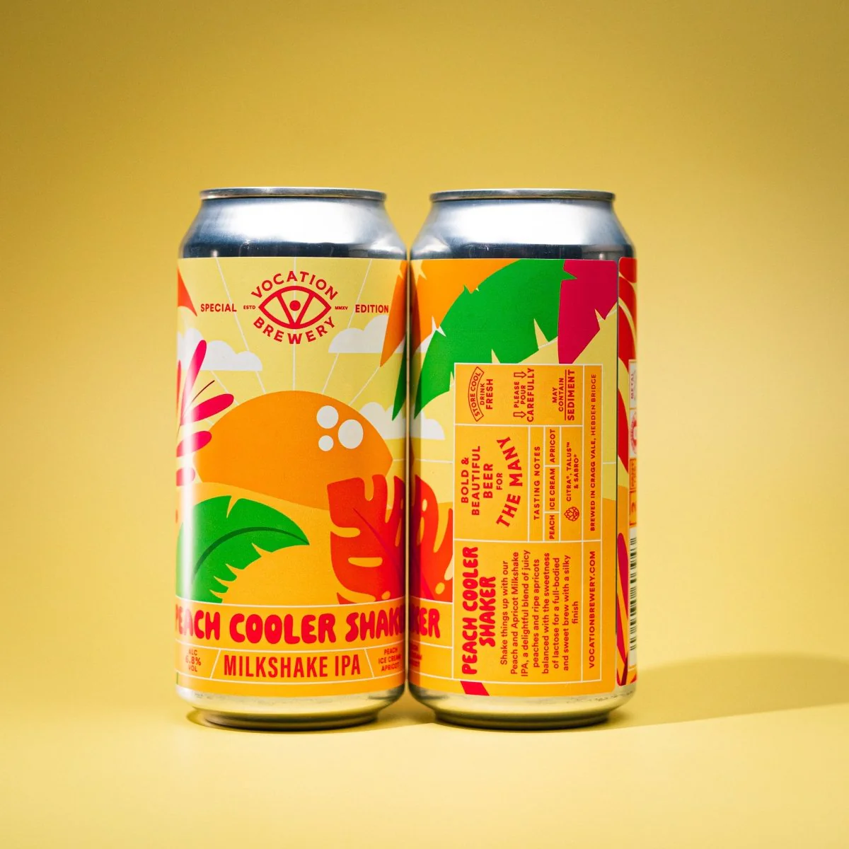 Peach Cooler Shaker | 6.8% Milkshake IPA | 440ml - Image 3