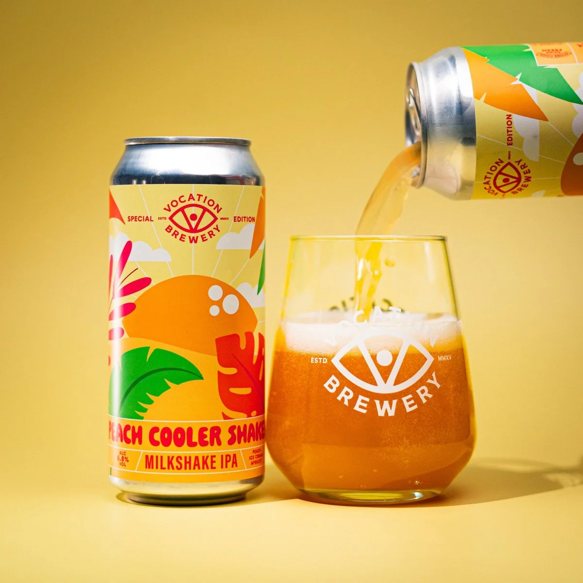 Peach Cooler Shaker | 6.8% Milkshake IPA | 440ml - Image 4
