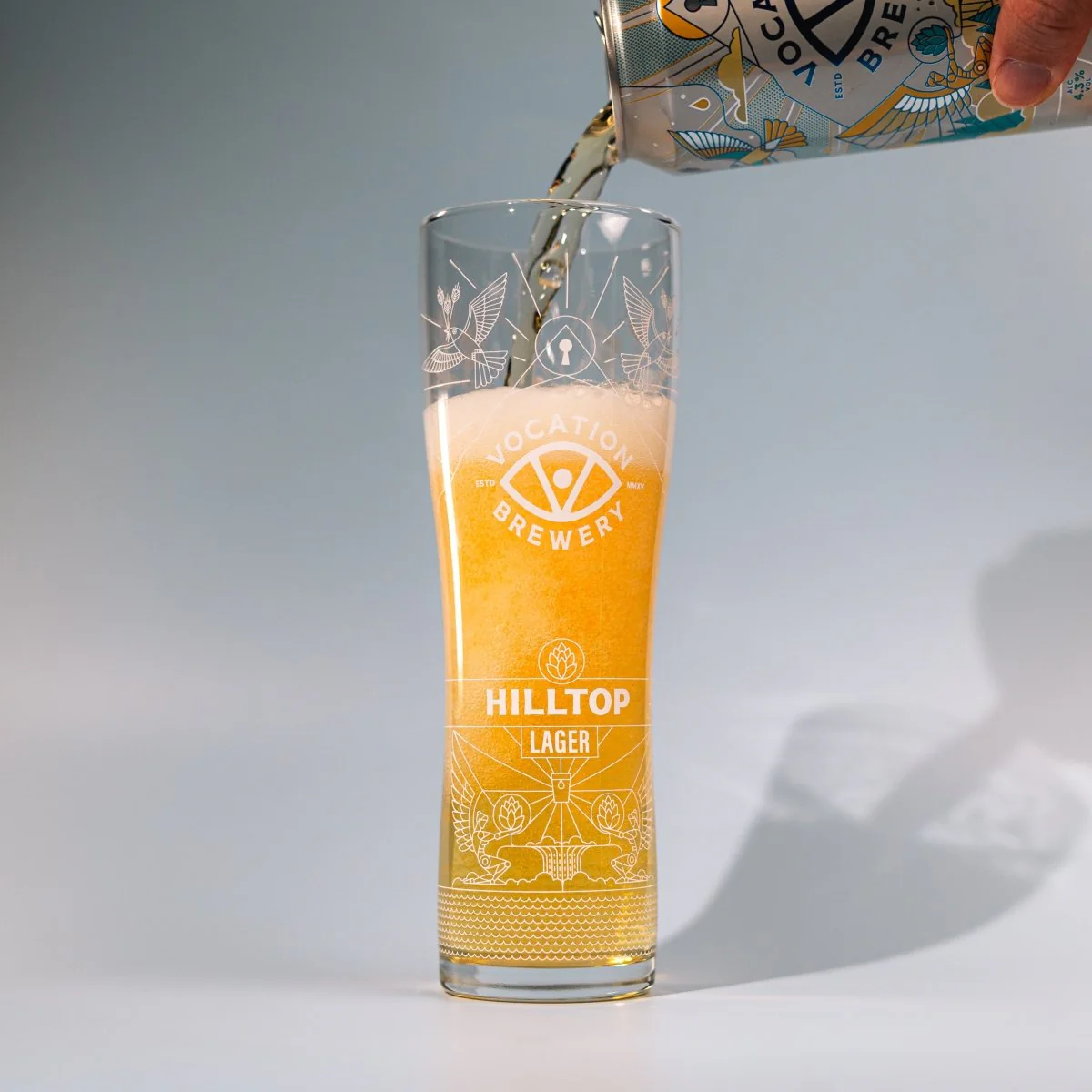 Vocation Hilltop Lager Pint Glass | 20oz - Image 3